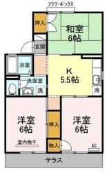 パレーシャル足高　２号棟の物件間取画像